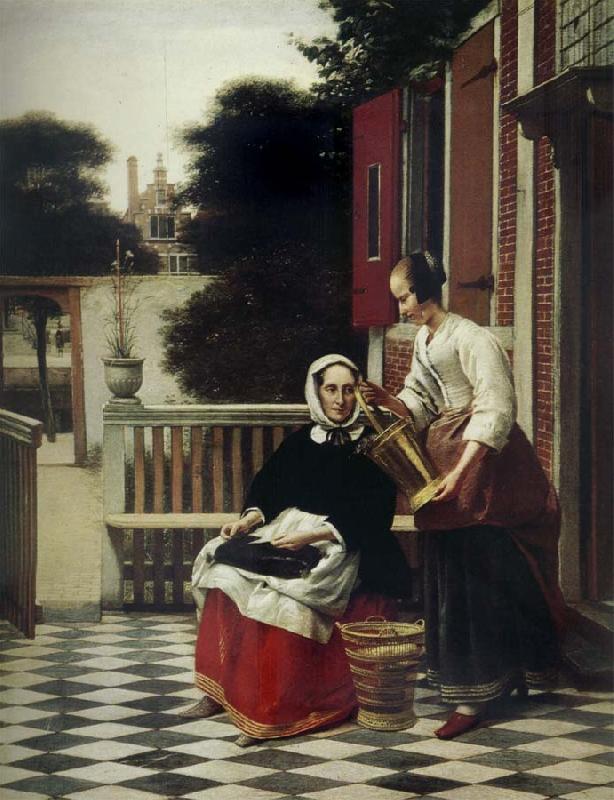 Pieter de Hooch Mirstress and Maid Germany oil painting art